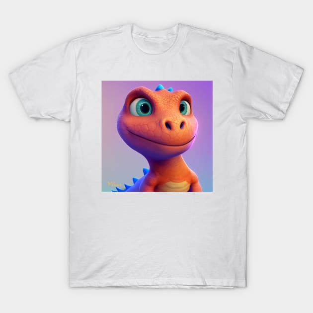 Baby Dinosaur Dino Bambino - Miles T-Shirt by KOTOdesign
